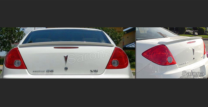 Custom Pontiac G6 Trunk Wing  Sedan (2006 - 2009) - $165.00 (Manufacturer Sarona, Part #PT-005-TW)